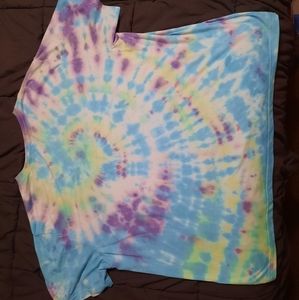 size 2X cotton handmade tie-dye T-shirt